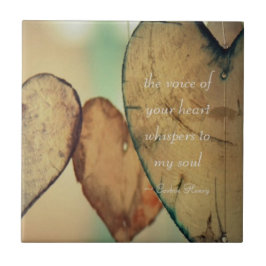 De stem van je hartwandelaars in mijn soep tegeltje