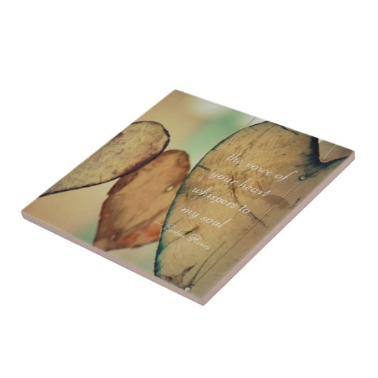 De stem van je hartwandelaars in mijn soep tegeltje (Zijkant)