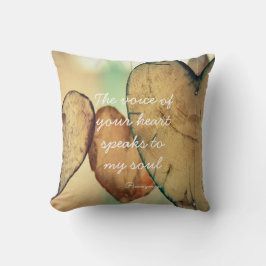 De stem van uw hartcitaat kussen