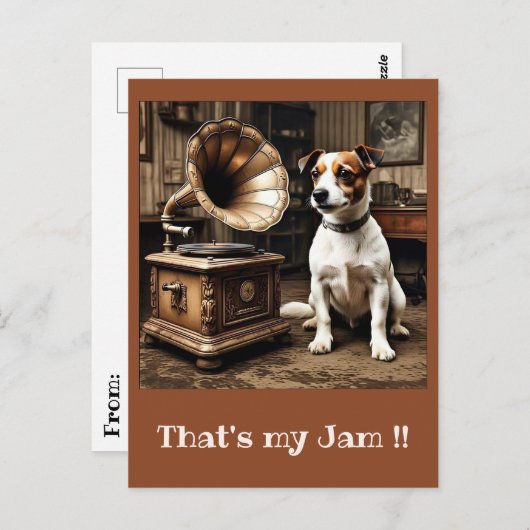 "DE STEM VAN ZIJN MEESTER" BRIEFKAART (Voorkant / Achterkant)