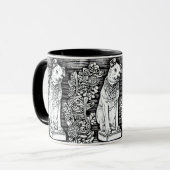 De stem van zijn meester Floral Nipper Mok (Voorkant links)