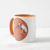 De stem van zijn meester mok (Voorkant links)