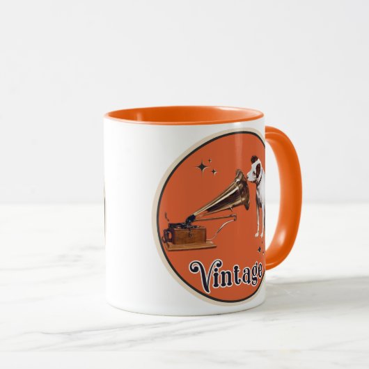 De stem van zijn meester mok (Voorkant rechts)