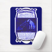 De stem van zijn meester muismat (Met muis)