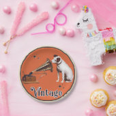 De stem van zijn meester  papieren bordje (Feest)