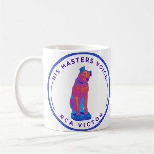 De stem van zijn meester retro koffiemok