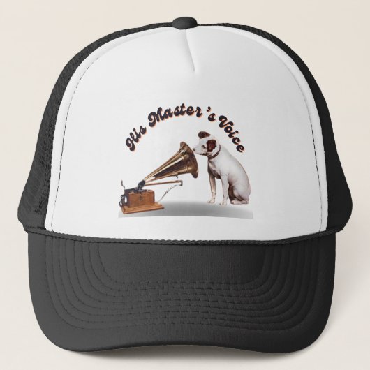 De stem van zijn meester trucker pet (Voorkant)