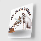 De stem van zijn meester vierkante klok (Hoek)