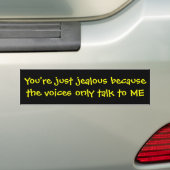 De stemmen bumpersticker (Op auto)