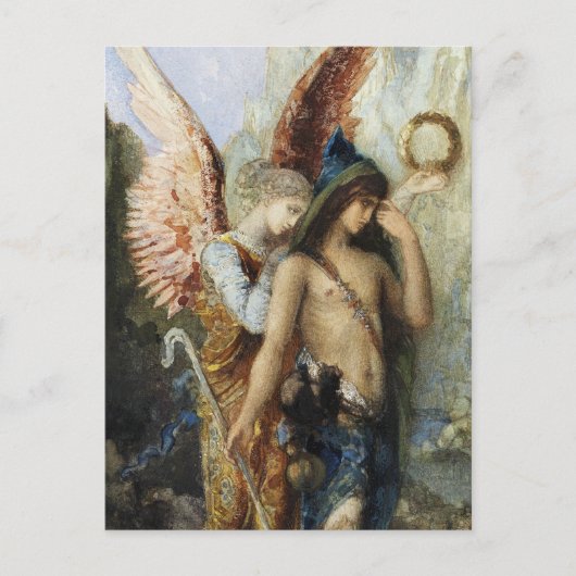 “De Stemmen” engel kunst door Gustave Moreau Briefkaart (Voorkant)