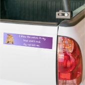 de stemmen in mijn hoofd bumpersticker (Op Truck)