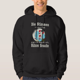 De stemmen in mijn hoofd kippen hoodie