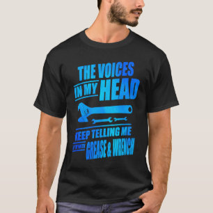 De stemmen in mijn hoofd Mechanic Automobile Repar T-shirt