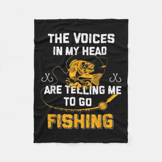 De stemmen in mijn hoofd vertellen me dat ik ga Ge Fleece Deken (Voorkant)