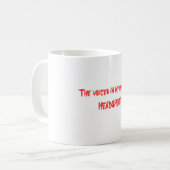 De stemmen in mijn hoofd zeggen HEADSHOT! Koffiemok (Voorkant links)