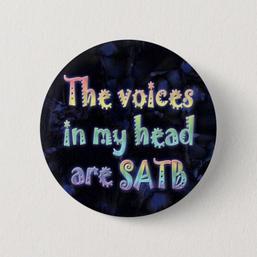 De stemmen in Mijn hoofd zijn Button SATB (Voorkant)