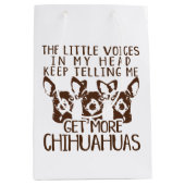 De stemmen krijgen meer Chihuahua Medium Cadeauzakje (Voorkant)