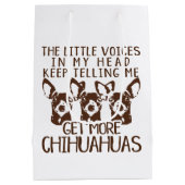 De stemmen krijgen meer Chihuahua Medium Cadeauzakje (Achterkant)