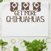 De stemmen krijgen meer Chihuahua Theedoek (Gevouwen)