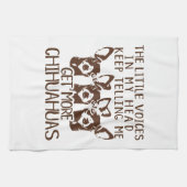 De stemmen krijgen meer Chihuahua Theedoek (Horizontaal)