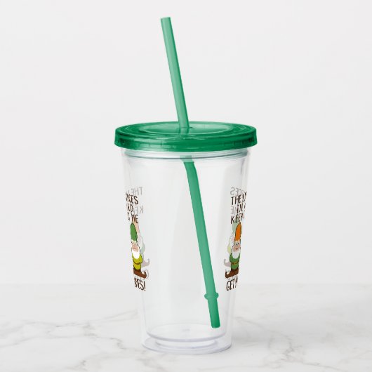 De stemmen krijgen meer gnomen acryl drinkbeker (Links)