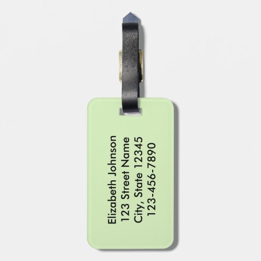 De stemmen krijgen meer gnomen bagagelabel (Achterkant verticaal)