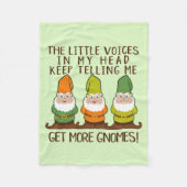 De stemmen krijgen meer gnomen fleece deken (Voorkant)