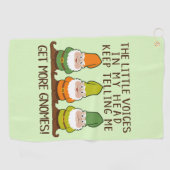 De stemmen krijgen meer gnomen golfhanddoek (Horizontaal)