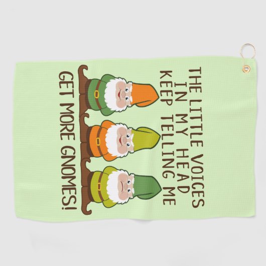 De stemmen krijgen meer gnomen golfhanddoek (Horizontaal)