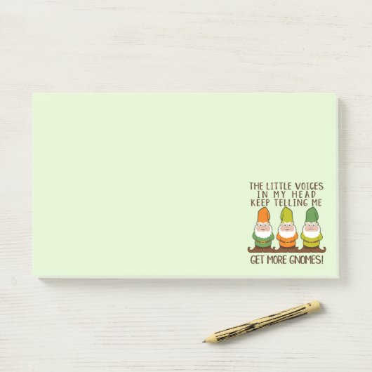De stemmen krijgen meer gnomen | Kute Post-it® Notes (Op bureau)