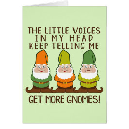 De stemmen krijgen meer gnomen Wenskaart
