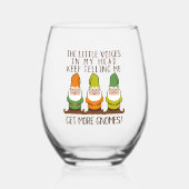 De stemmen krijgen meer gnomen wijnglas zonder voet (Voorkant)