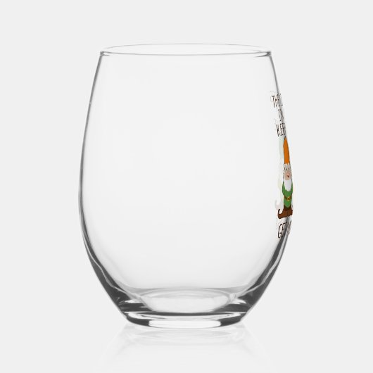 De stemmen krijgen meer gnomen wijnglas zonder voet (Rechts)