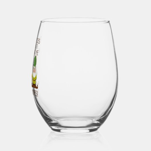 De stemmen krijgen meer gnomen wijnglas zonder voet (Links)