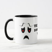 De stemmen mogen je niet. mok (Links)