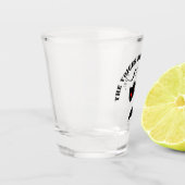 De stemmen mogen je niet. shot glas (Links)