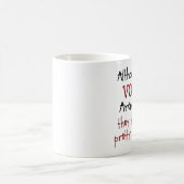 De stemmen zijn geen echt grappig Gezegde Mok (Center)