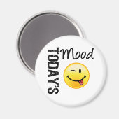 De stemming van vandaag Emoticon Speels Magneet (Voorkant / Achterkant)