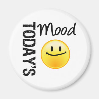 De stemming van vandaag Emoticon tevreden Magneet