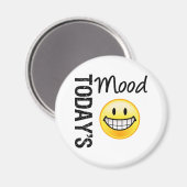 De stemming van vandaag is een gelukkige emoticon magneet (Voorkant / Achterkant)