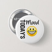 De stemming van vandaag is heel blij ronde button 5,7 cm (Voorkant /achterkant)