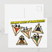 De stemmingen van Hamentashen Briefkaart (Voorkant / Achterkant)