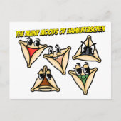De stemmingen van Hamentashen Briefkaart (Voorkant)