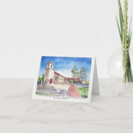 "De Stenen Kerk" van LA Crescenta Blank Kaart