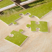 De stenen schuur legpuzzel (Zijkant)