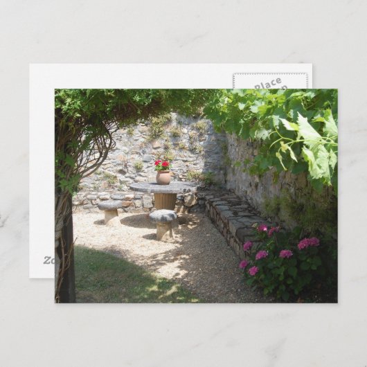 De stenen tafel feestdagenkaart (Voorkant / Achterkant)