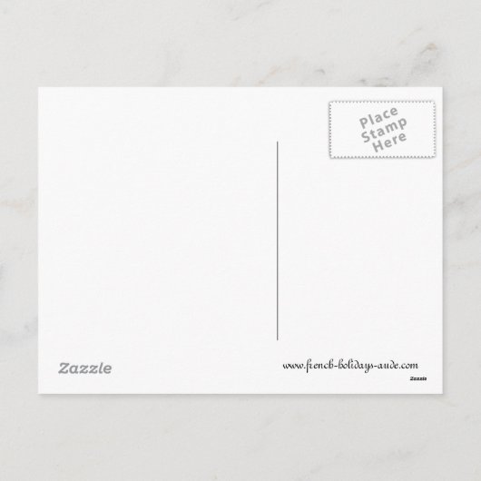 De stenen tafel feestdagenkaart (Achterkant)