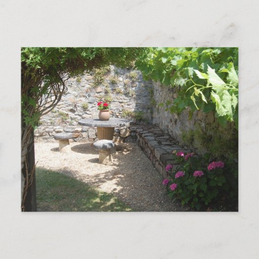 De stenen tafel feestdagenkaart (Voorkant)