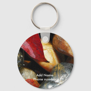 De Stenen van de sleutelhanger voegen Naam en Uw A