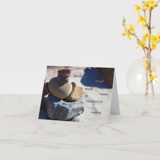 De Stenen van het strand in Grote Sur - de Kaart (Gele Bloem)